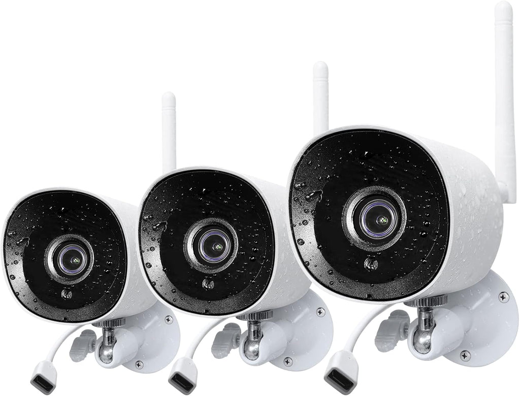 White 1080p Wireless Security Camera 3Pack K231655