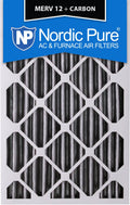 16x24x4 Pleated MERV 12 Carbon AC Furnace Filters Qty 6 H1080