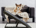 Grey Wood Adjustable Non-Slip Pets Ramp V200