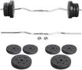 Olympic Bar Barbell Set Adjustable Weight Plates K7531