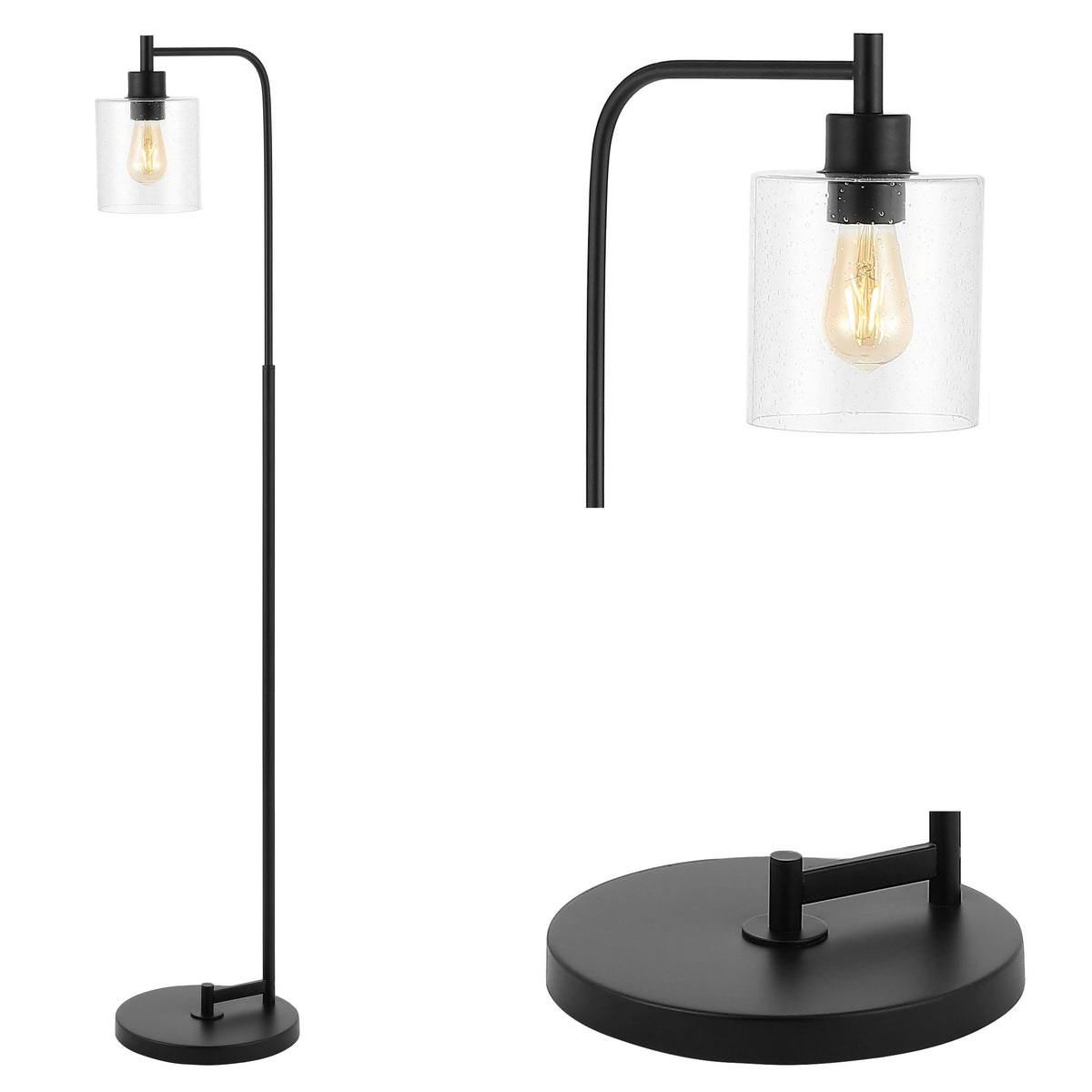 Black LED Floor Lamp A405