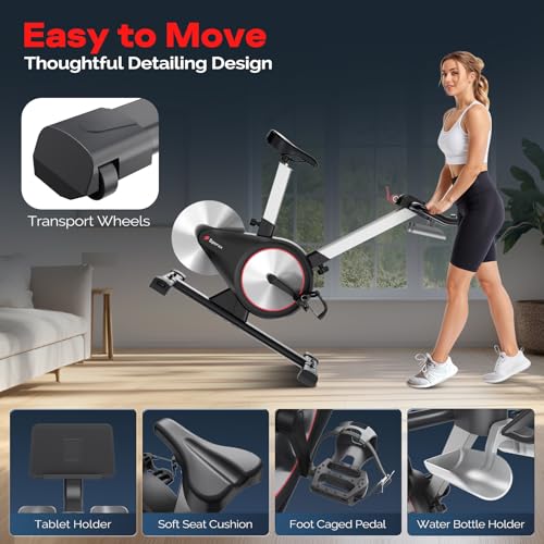 Exercise Bike, Indoor Cycling Bike with LED Display P1028