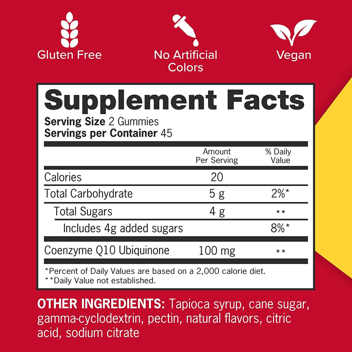 CoQ10 Gummies, 100mg, 90 Count F630557