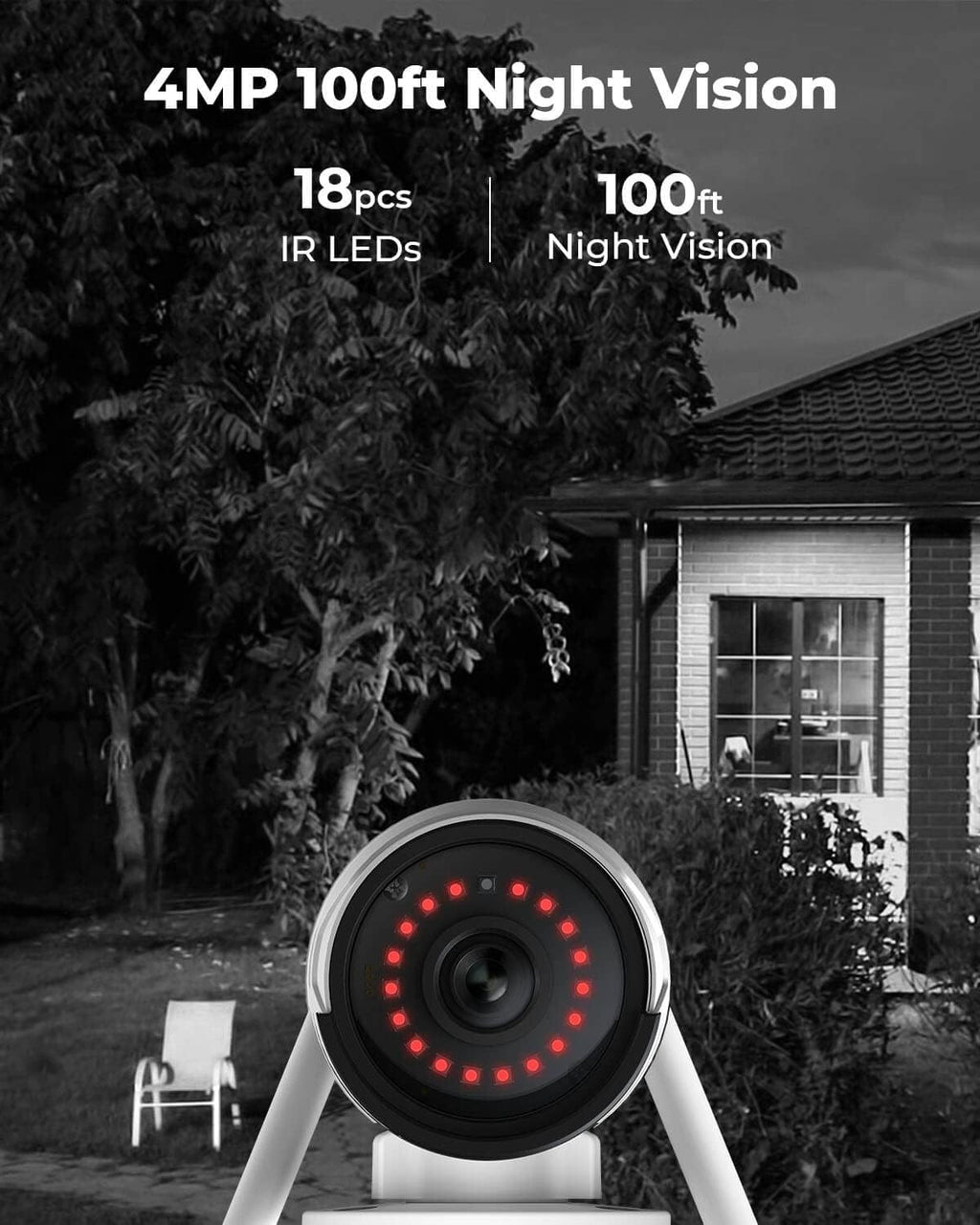 4MP Plug-in WiFi Security Camera Outdoor S485
