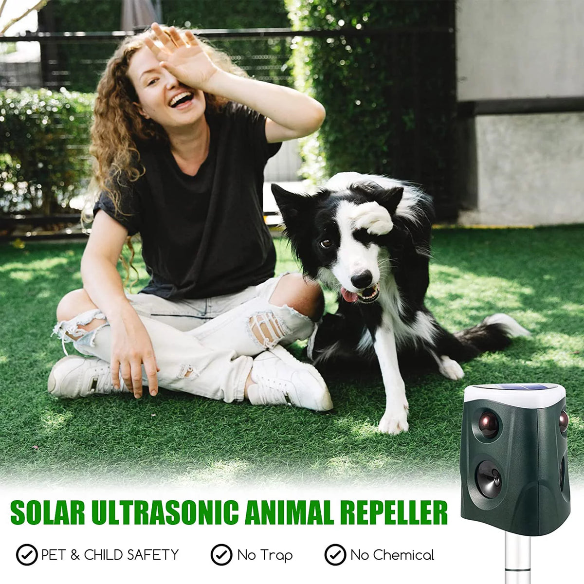 Ultrasonic Animal Repeller with PIR Sensor S4390