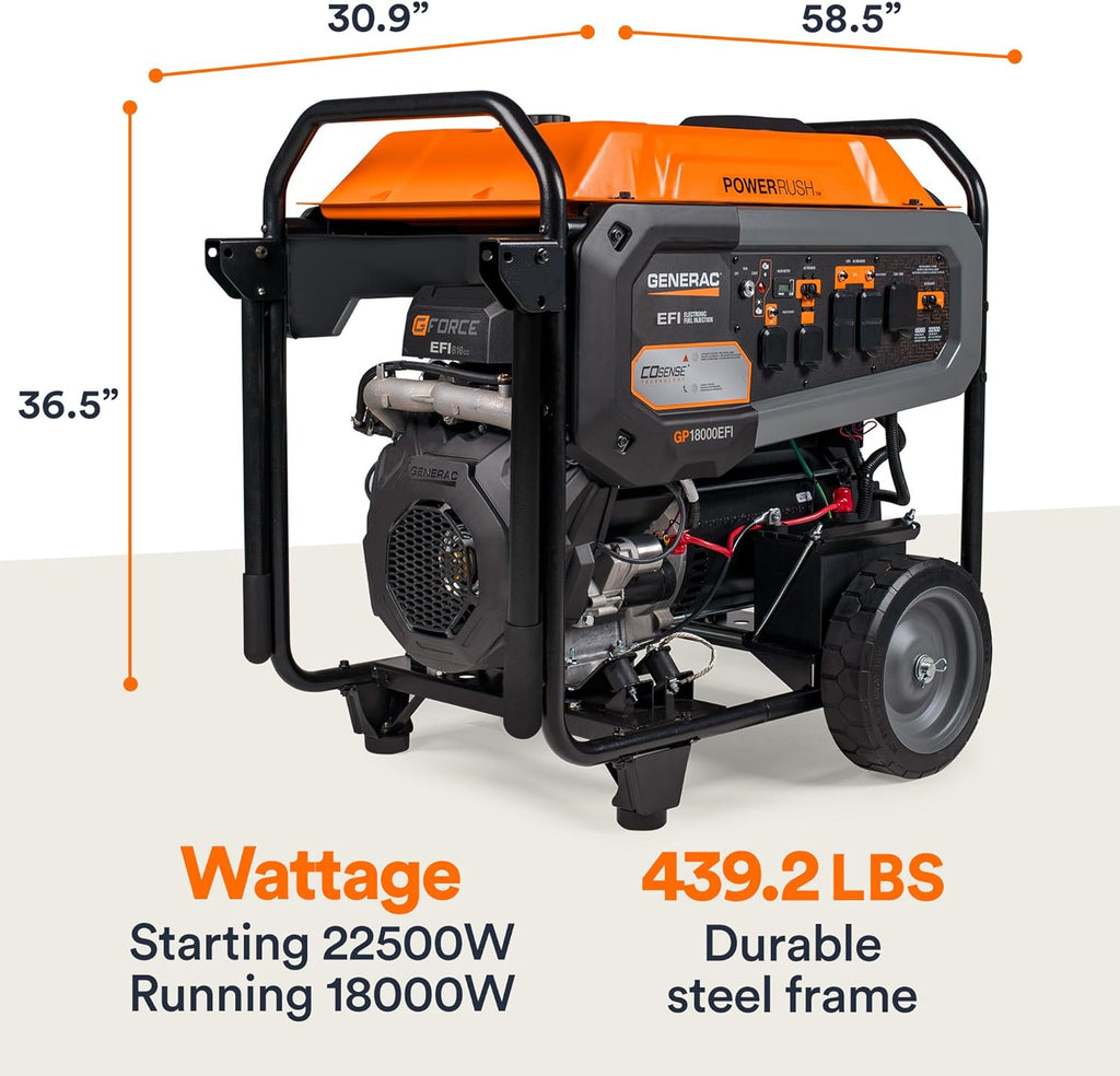18,000-Watt Gas-Powered Portable Generator H191
