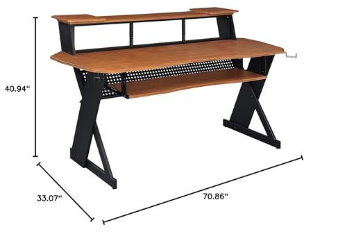 Cherry Music Studio Desk Workstation with 3 x 4U Rack O53958