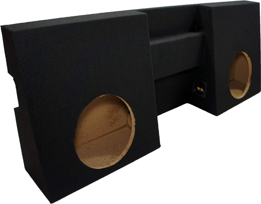 Compatible with 2005-UP Toyota Tacoma Double Cab Truck Dual 10 Sub Box Enclosure & Amp P754403
