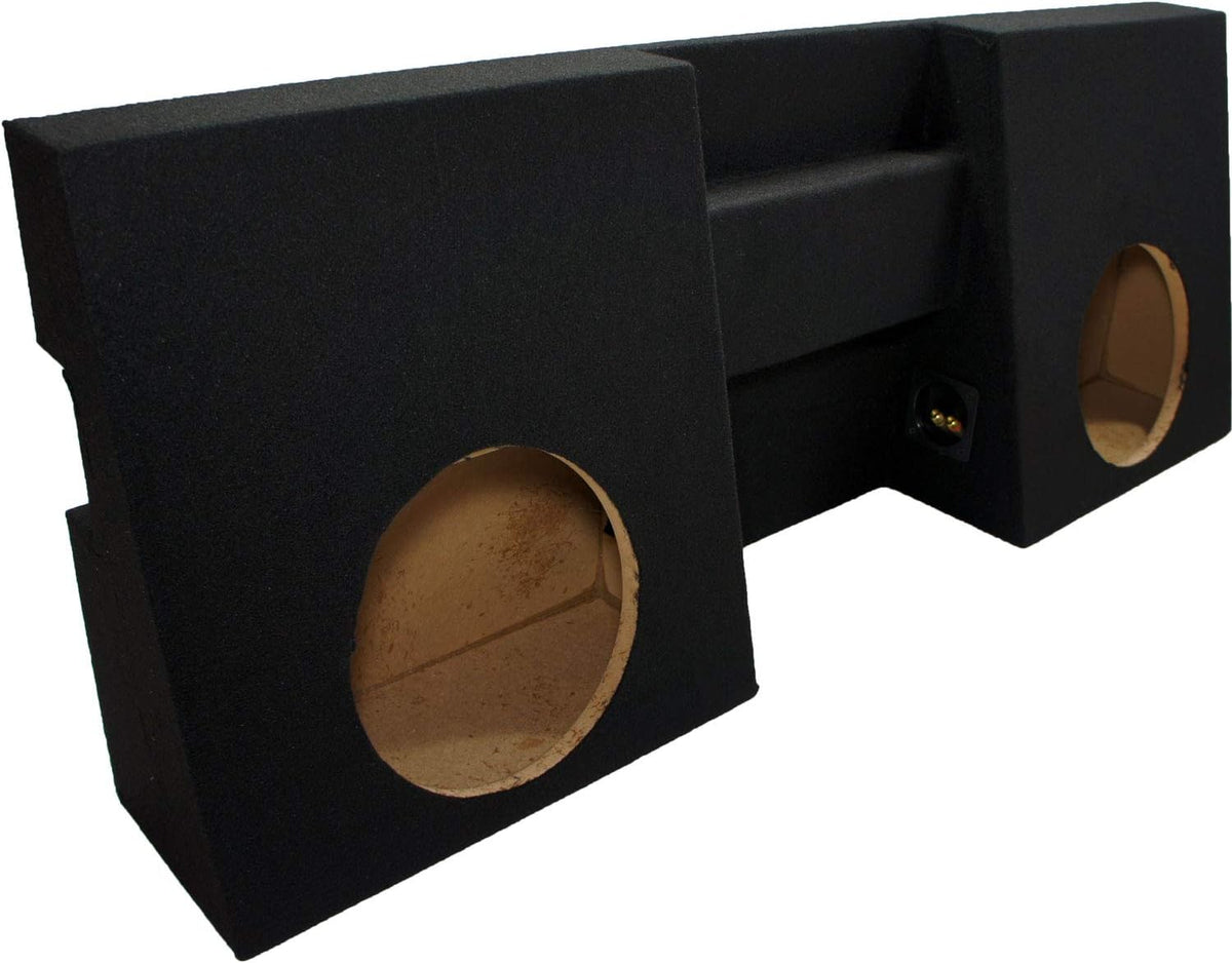 Compatible with 2005-UP Toyota Tacoma Double Cab Truck Dual 10 Sub Box Enclosure & Amp P754403