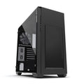 Satin Black ATX Mid Tower Case with Tempered Glass Panel Y613258