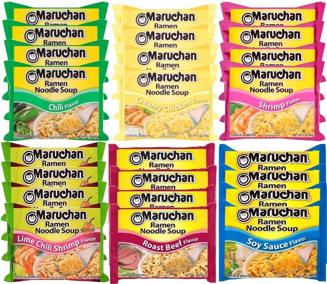 24 Packs Instant Ramen Noodle Soup Variety Mix Z208498