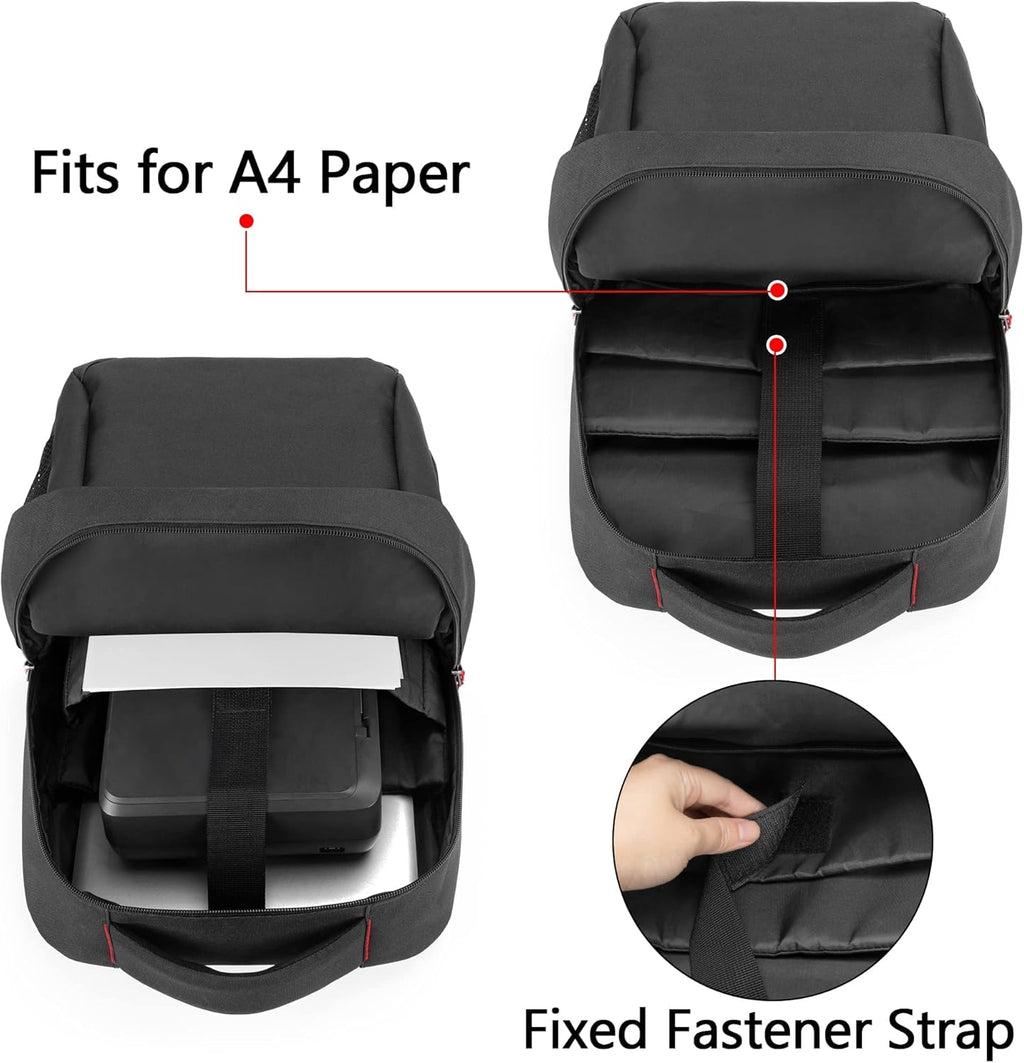 Portable Printer Carrying Case with Laptop Layer W3972
