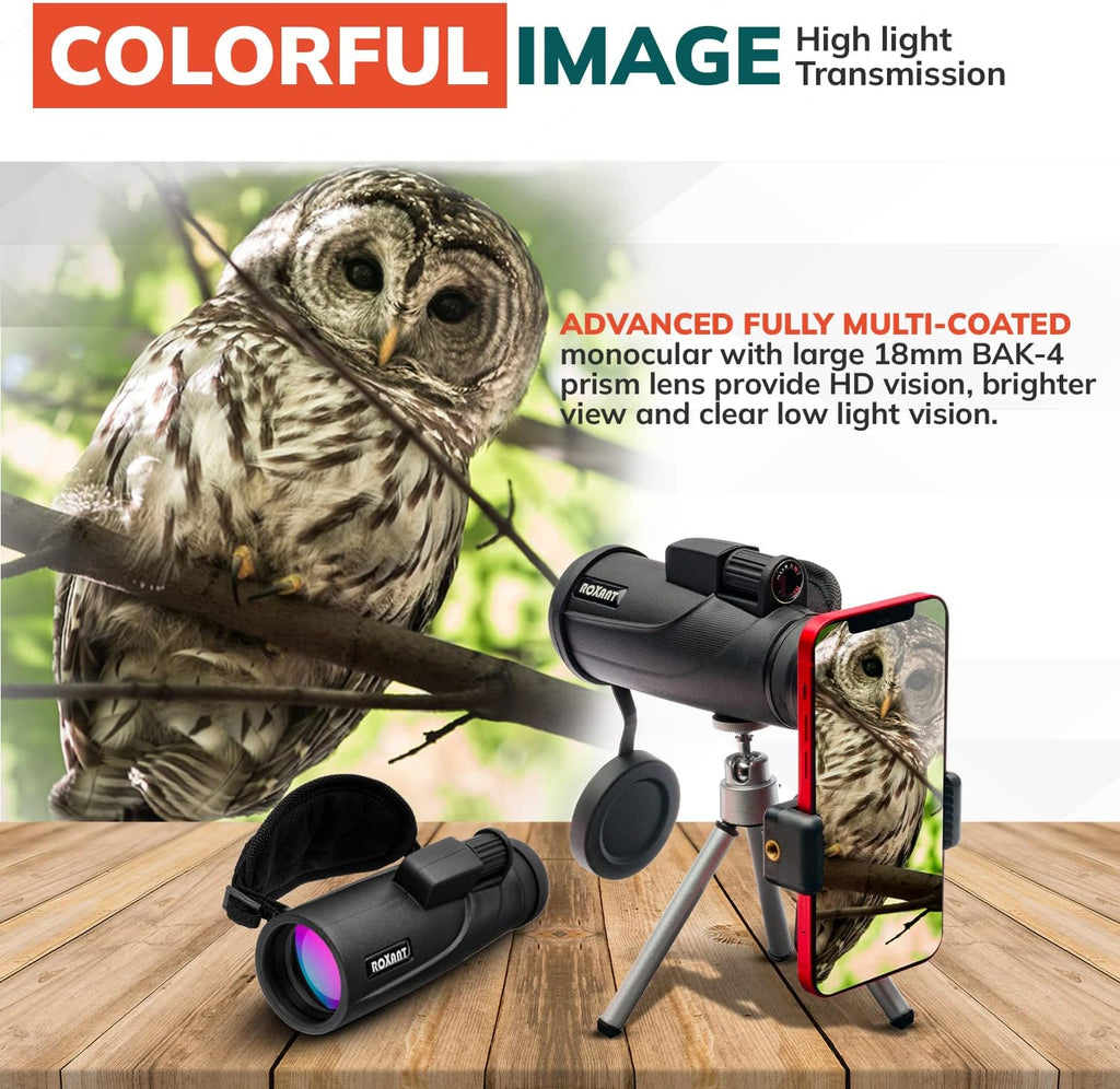 10x42 High Definition BAK4 Prism Monocular Telescope M482