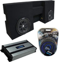 Compatible with 2005-UP Toyota Tacoma Double Cab Truck Dual 10 Sub Box Enclosure & Amp P754403