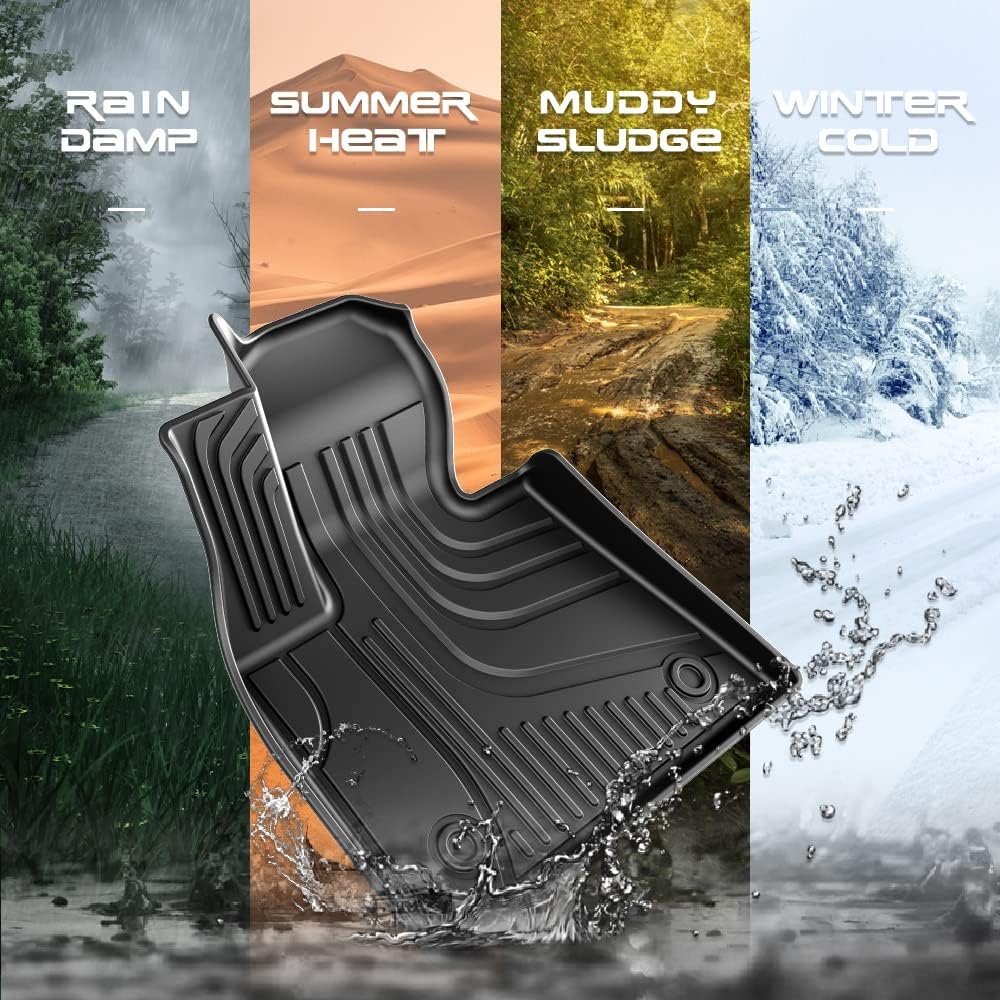 Black TPE All Weather Car Floor Liners L433