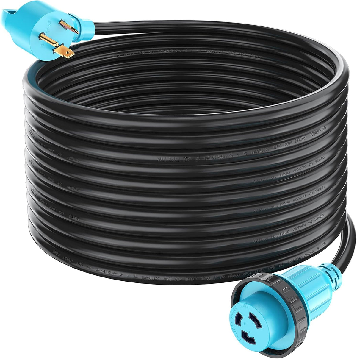 50 Amp 25 Feet RV Generator Cord with Locking Connector G8611