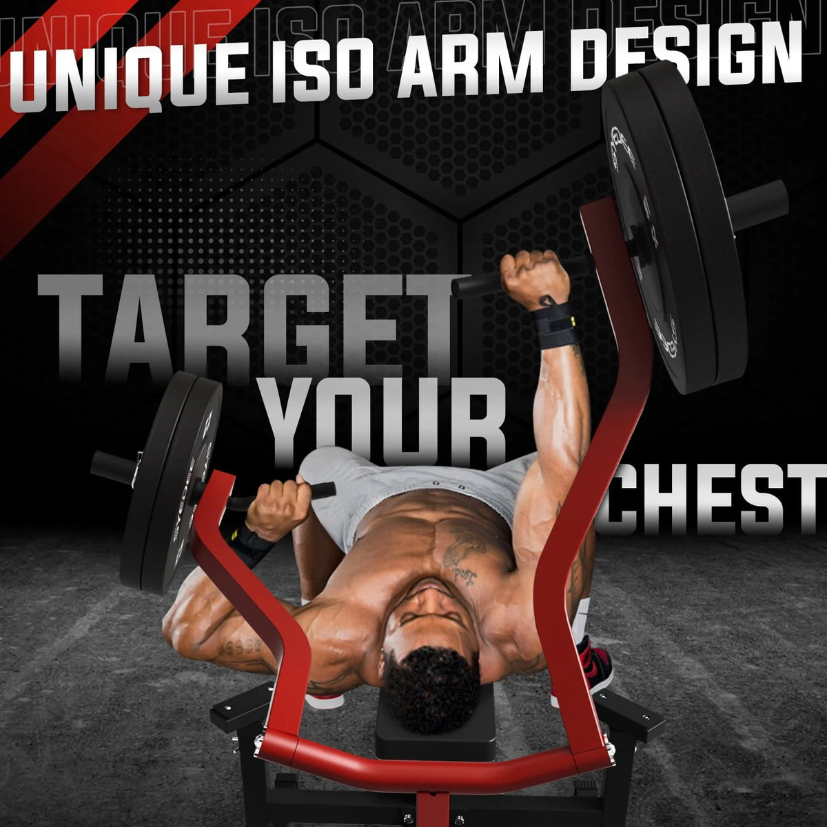 Chest Press Machine with Independent Converging Arms O64444