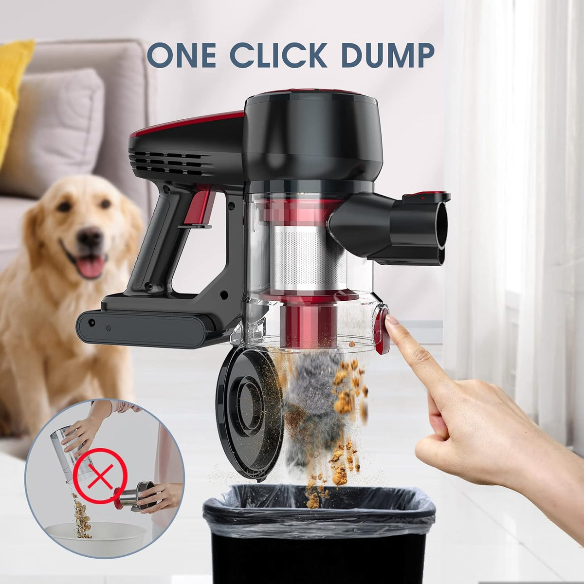 250W Cordless Stick Vacuum Cleaner R6558