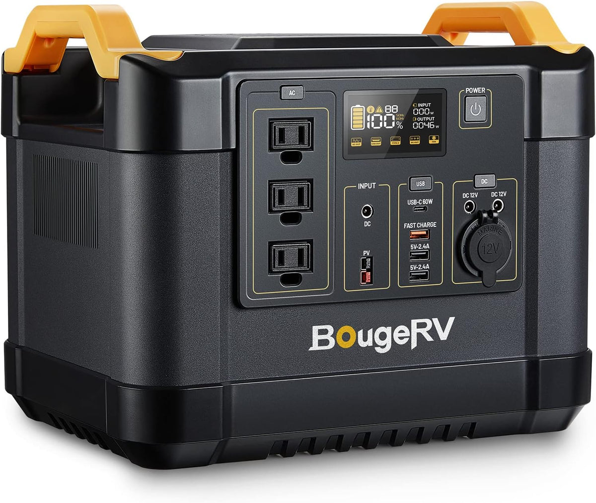 Portable Power Station 1200W 1100Wh Solar Generator Z69396