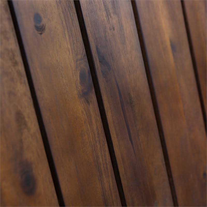 2 Piece Acacia Adirondack Chair Patio Set Dark Brown Z227228