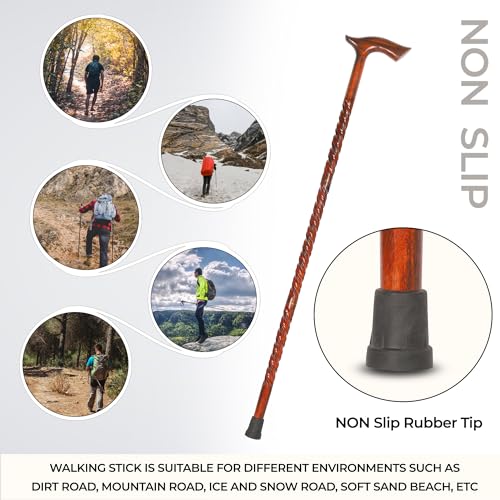 Natural Wood Walking Stick Cane X331176
