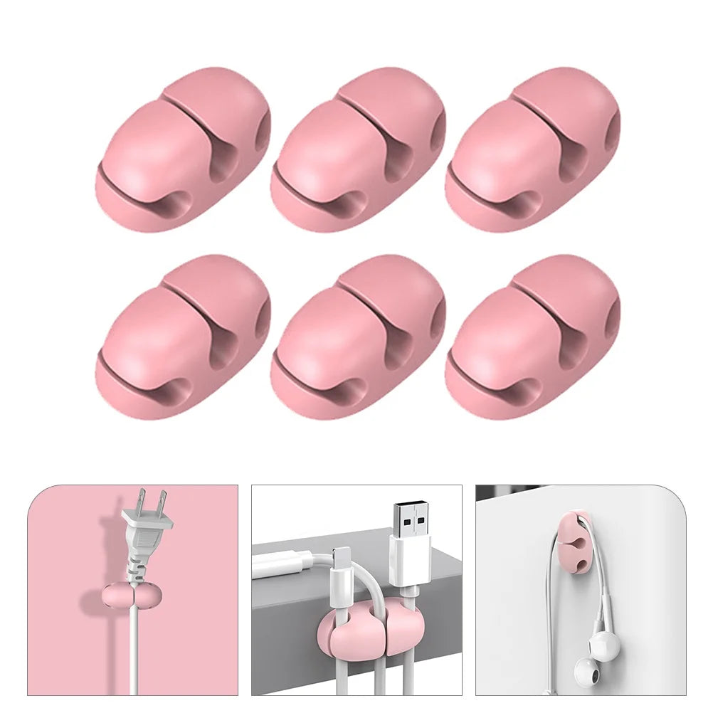 6 Pcs Self Adhesive Cord Clips M2111