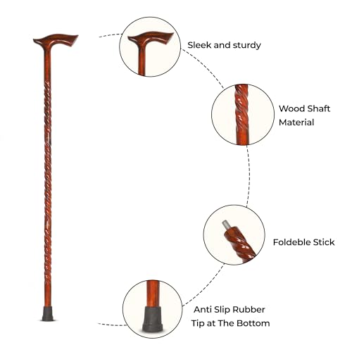 Natural Wood Walking Stick Cane X331176