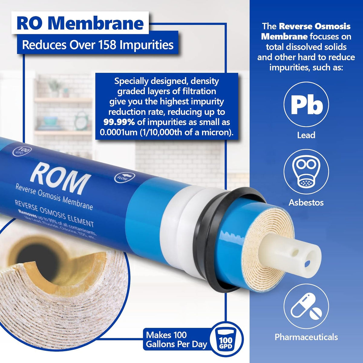 1 Year Reverse Osmosis System Set 11 Filters White X522113