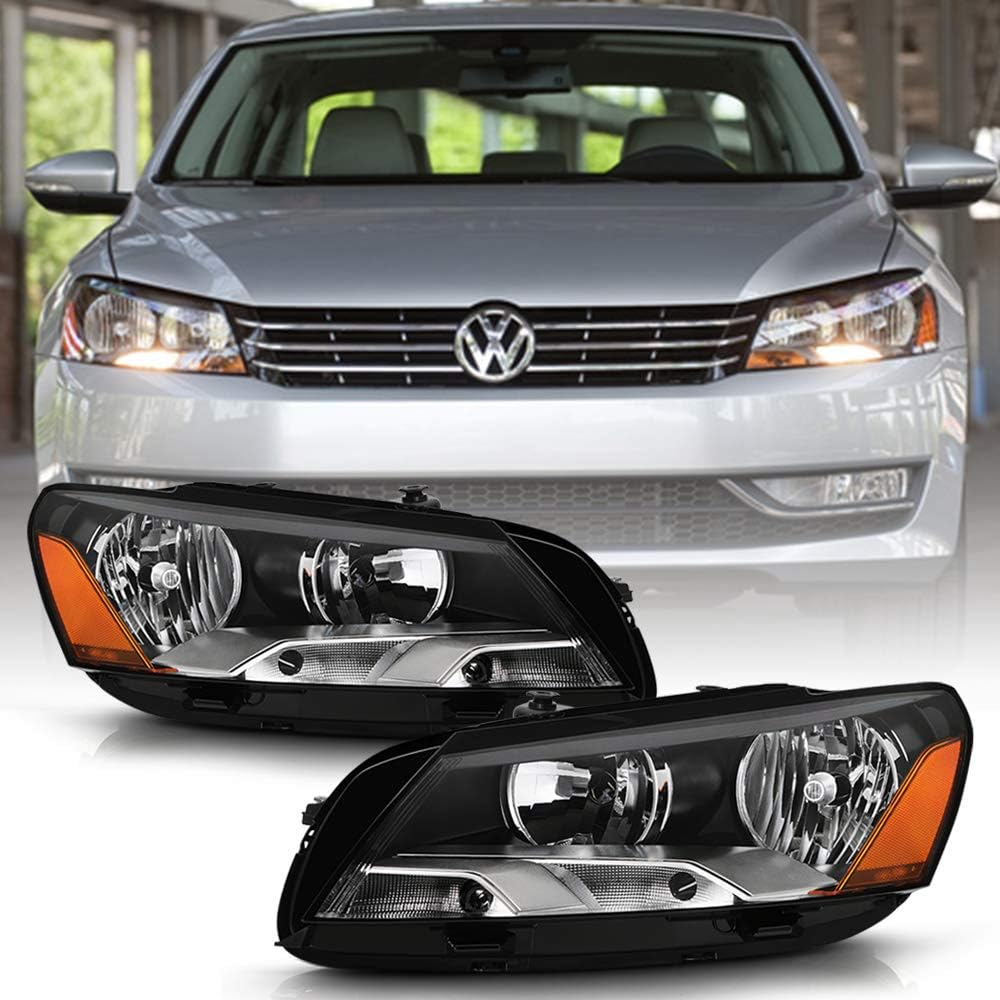 2012-2015 Volkswagen Passat Headlights Assembly Pair Set Left+Right H192