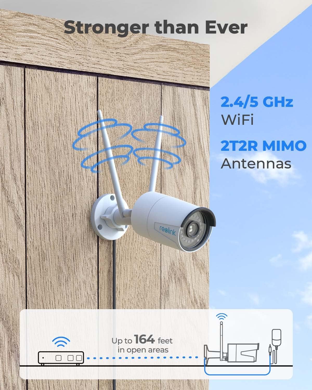 4MP Plug-in WiFi Security Camera Outdoor S485