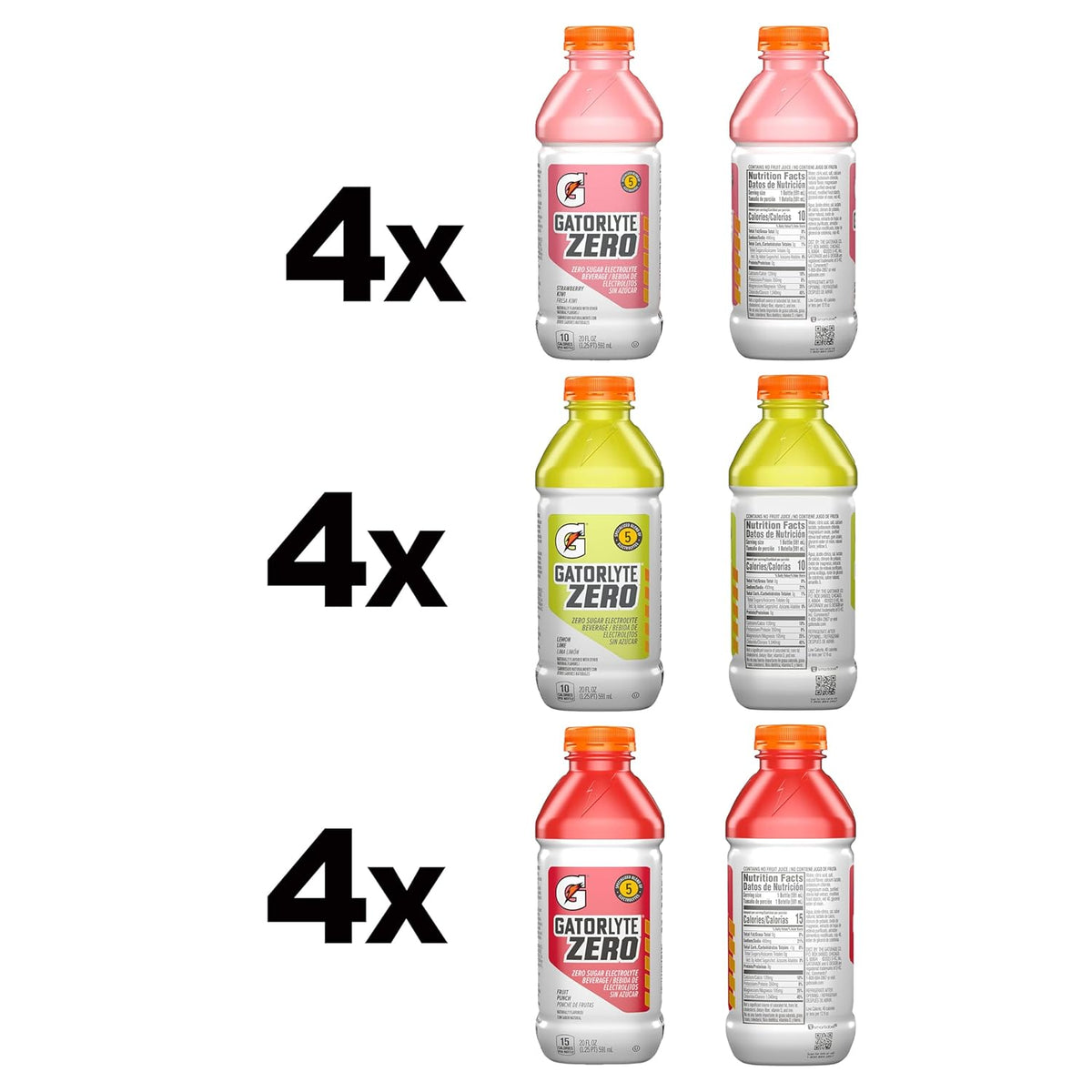 Zero Sugar Hydration, 20 Fl Oz (Pack of 12) H993