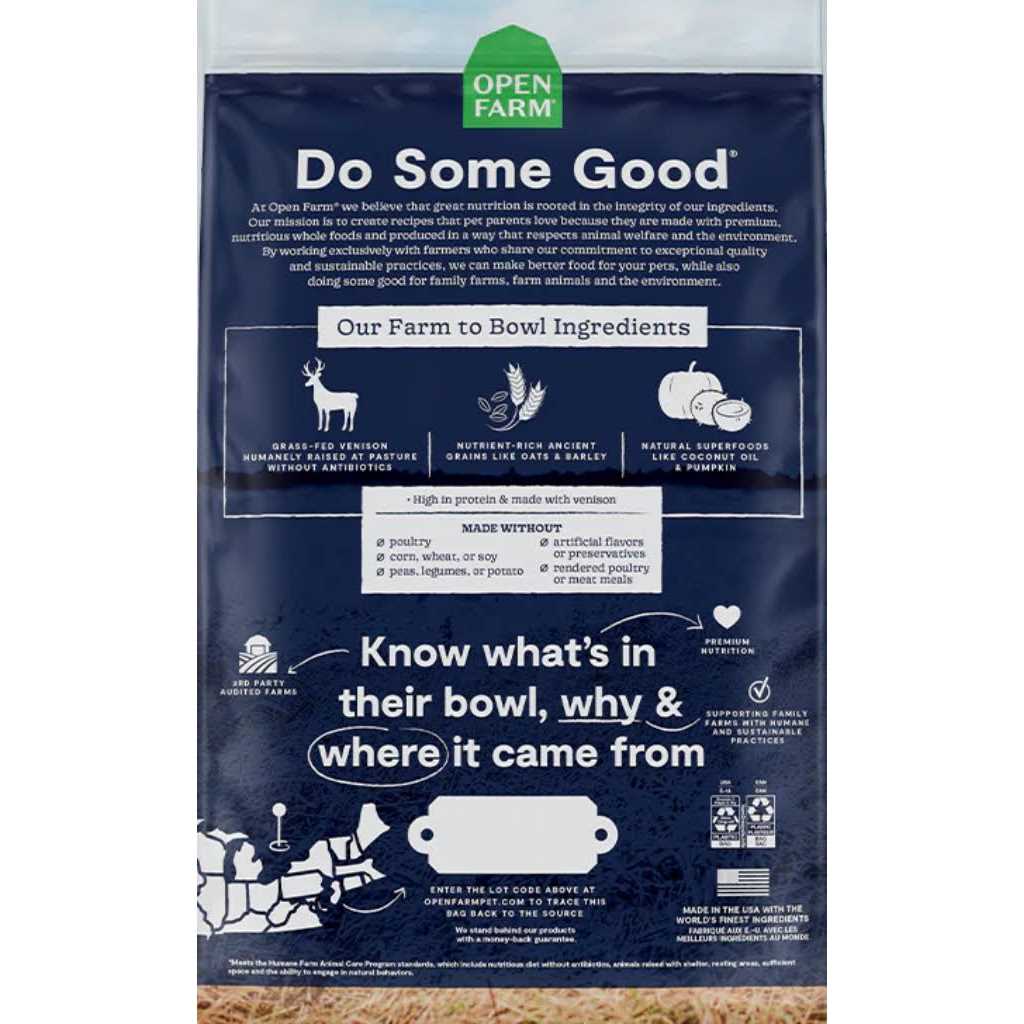 New Zealand Venison Ancient Grains Dry Dog Food D94532