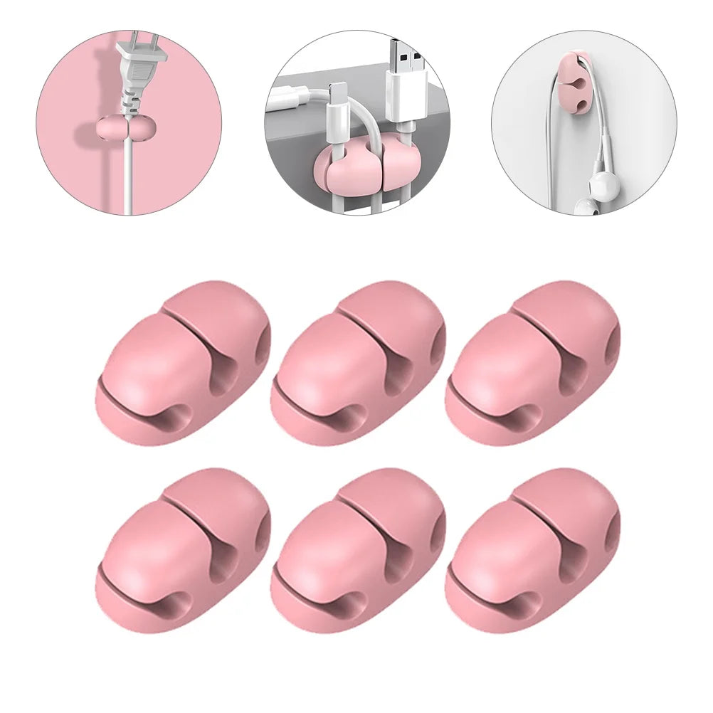 6 Pcs Self Adhesive Cord Clips M2111