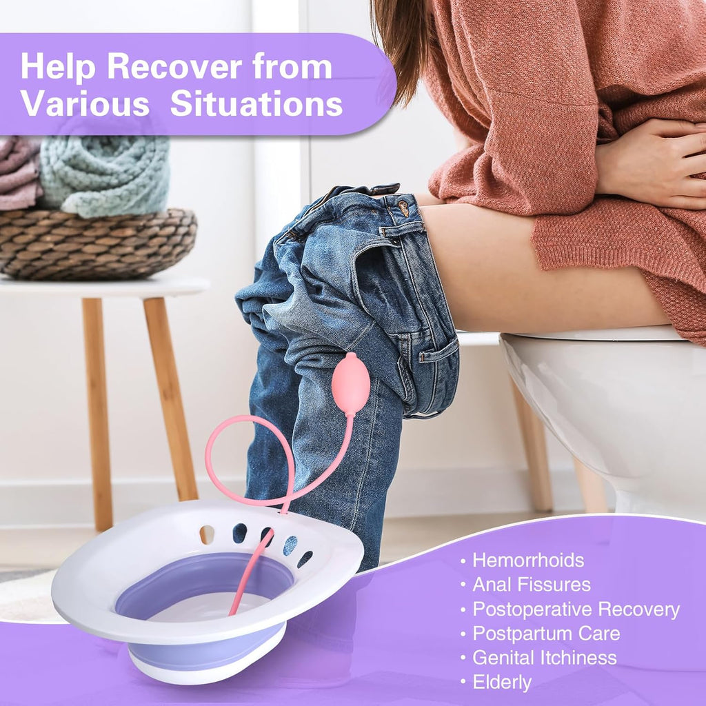 Foldable Sitz Bath for Toilet Seat S7278