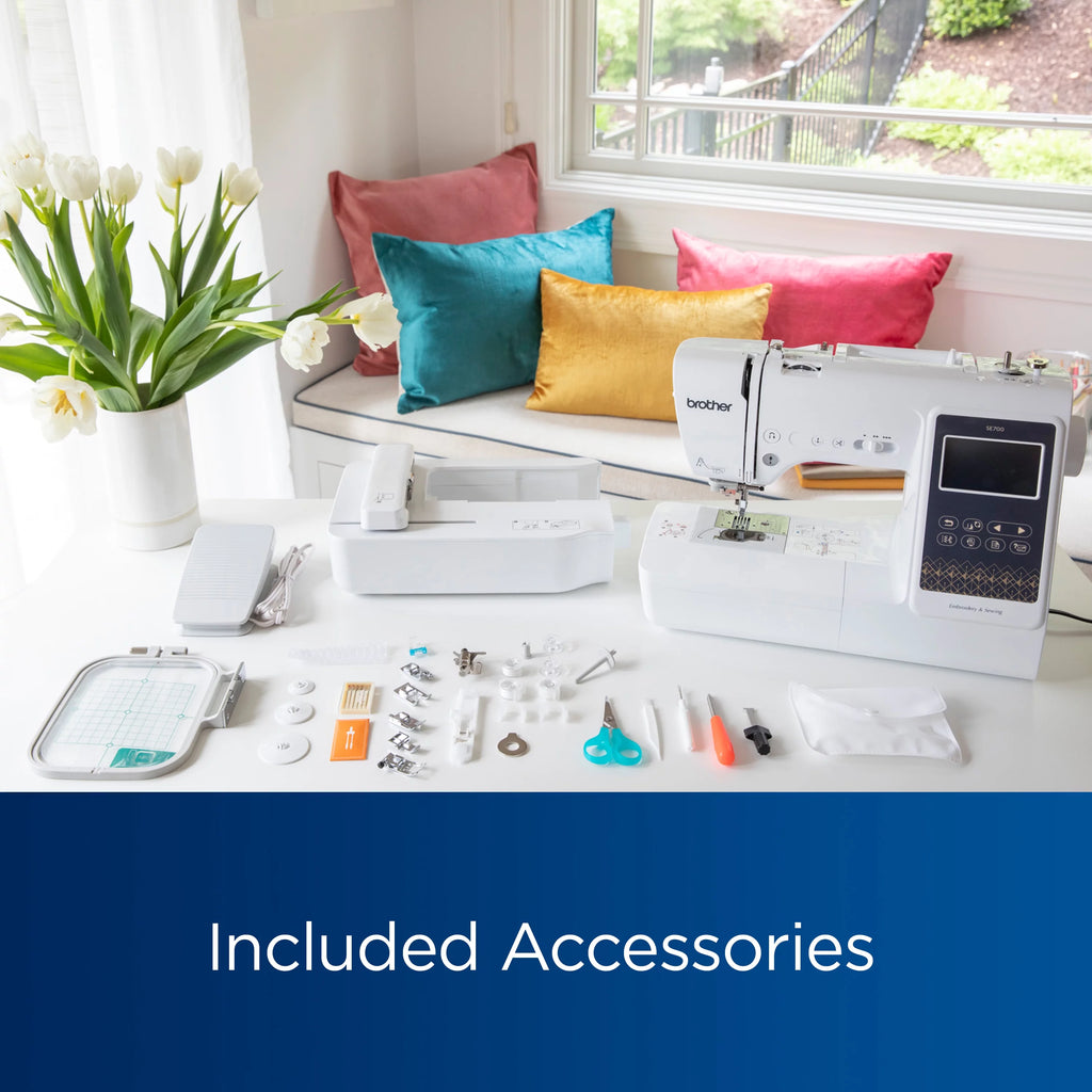 Computerized Sewing & Embroidery Machine with Built-in Designs & Wireless Connectivity L202