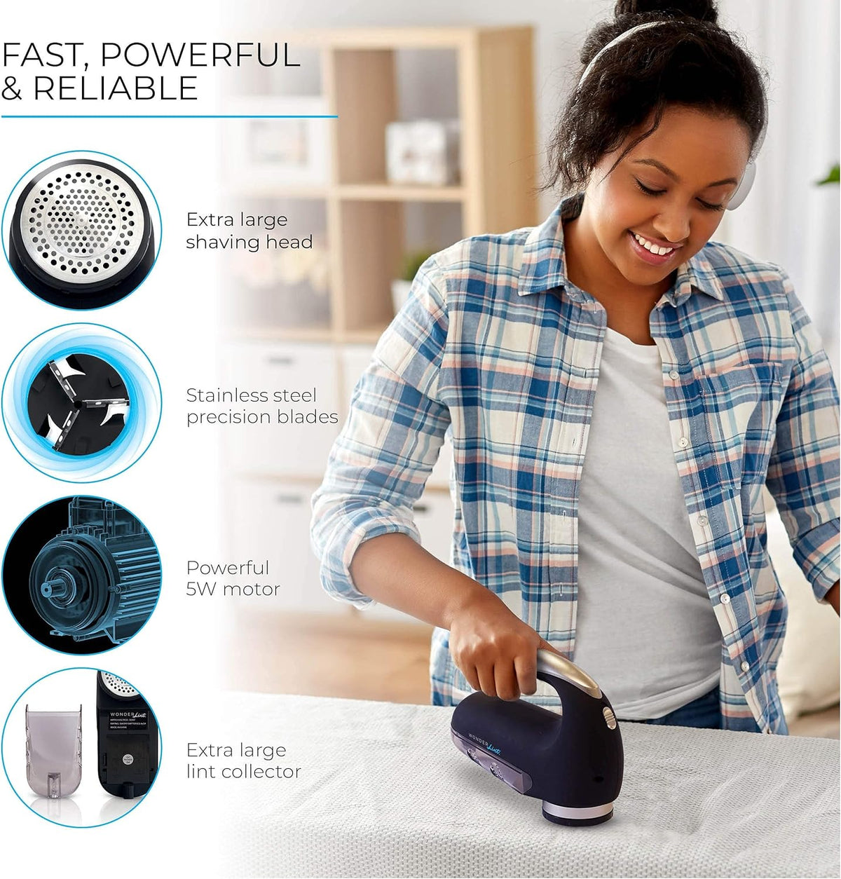 Fabric Shaver with Spare Blades I751