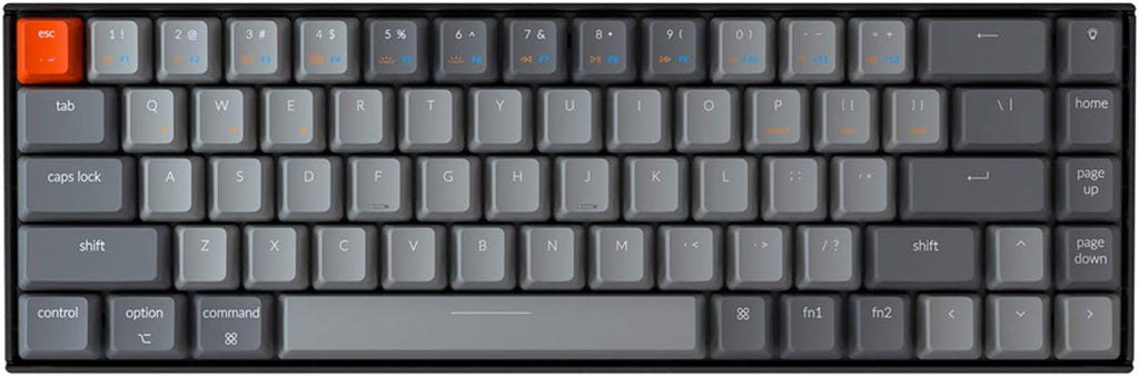 Hot Swappable Wireless Bluetooth Mechanical Gaming Keyboard 65% Compact 68-Key RGB Y976