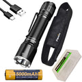 3100 Lumen LED Tactical Flashlight with USB Rechargeable Battery and Carrying Case E400776