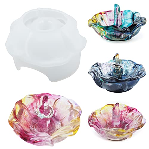 White Resin Mold for Bowl Dish Candle Holder Jewelry Tray Z493621