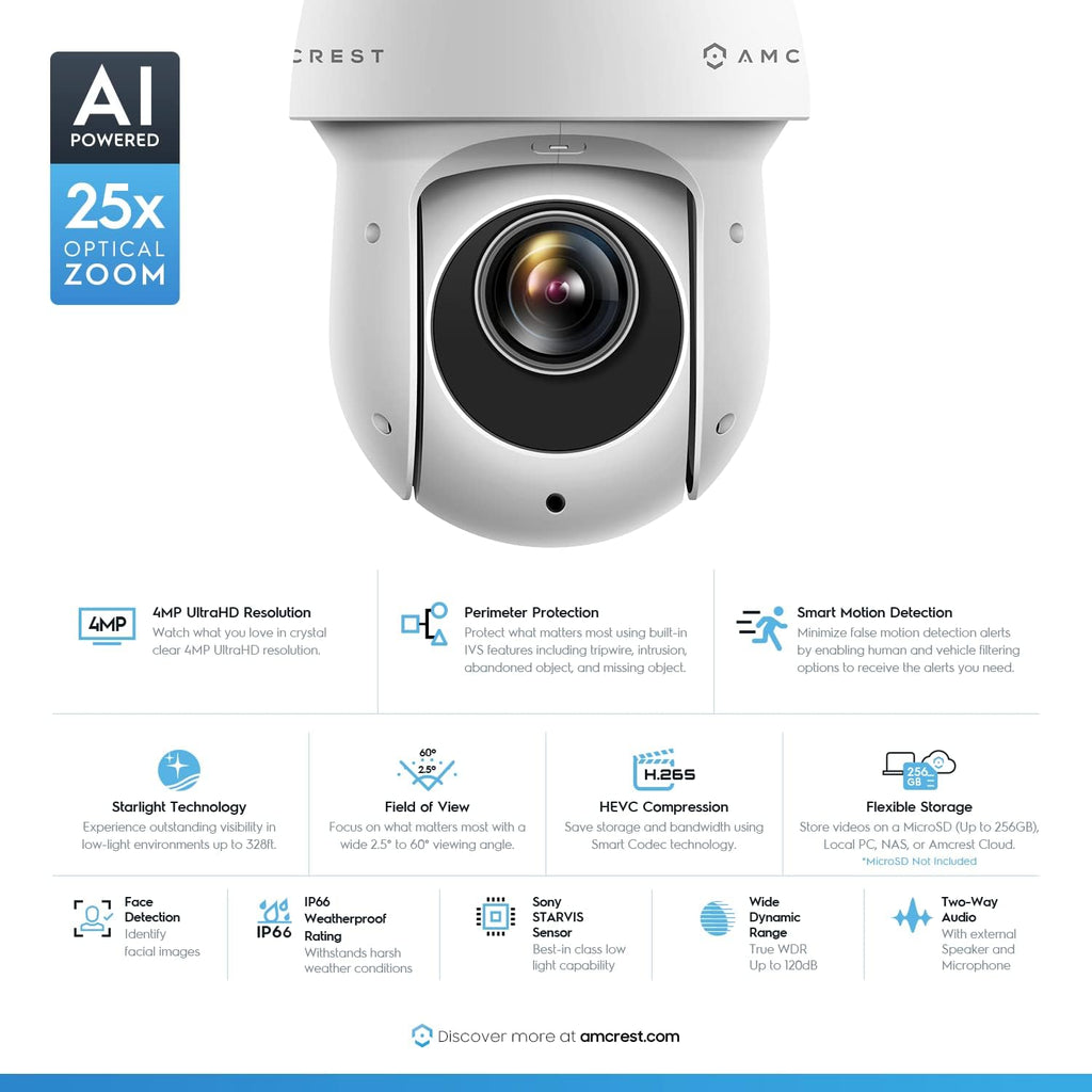 4MP Outdoor PTZ POE IP Camera 25x Optical Zoom C564618