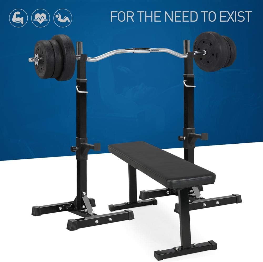 Olympic Bar Barbell Set Adjustable Weight Plates K7531