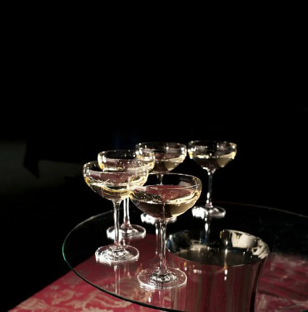 9.5 Ounce Champagne Saucer Coupe Glass, Set of 6 F127898