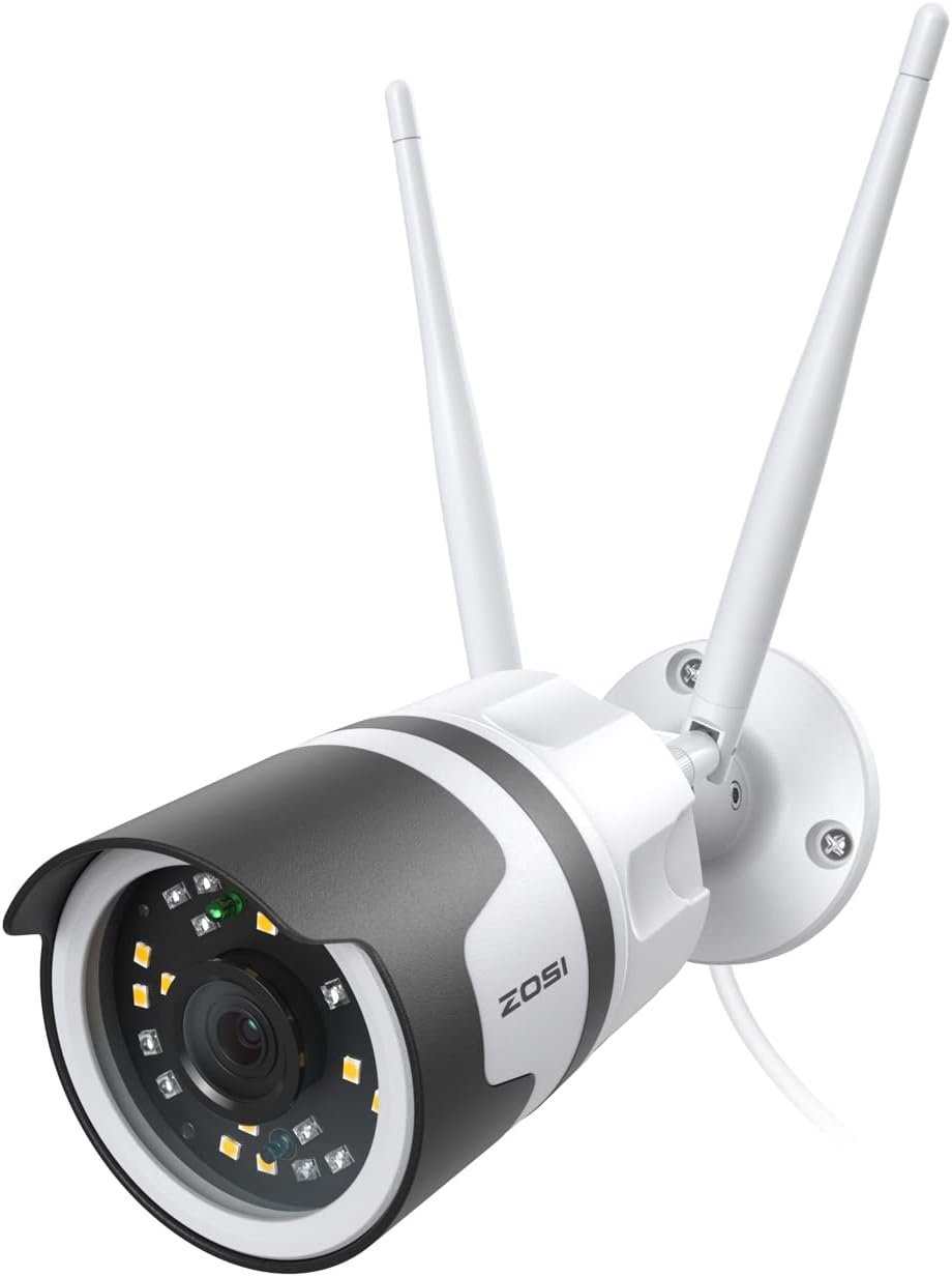5MP WiFi Outdoor Security Camera with Color Night Vision Y77945