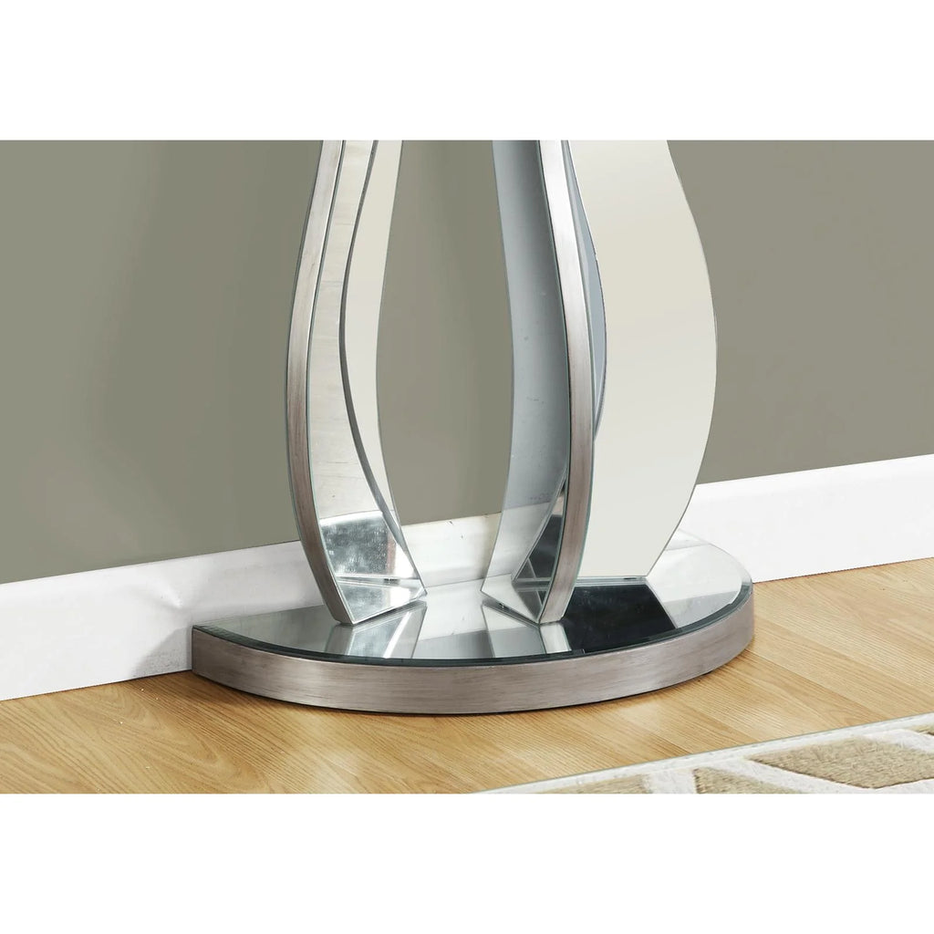 Grey Accent Table Console Mirror O112