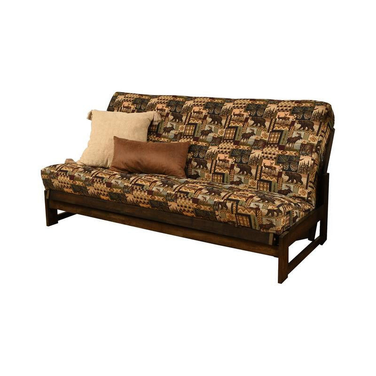 Fabric Full Size Futon Cover in Multi-Color Print Q6900