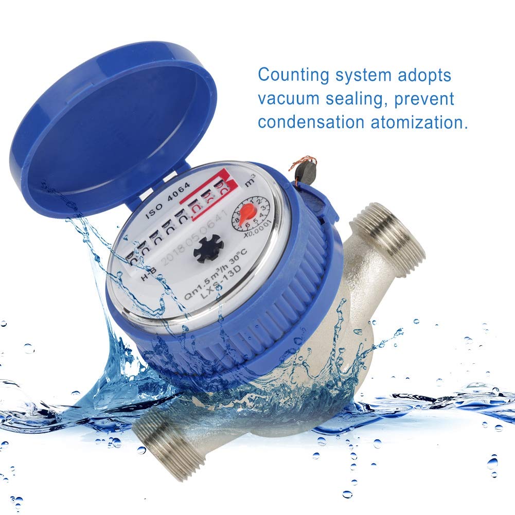 1/2 Inch Plastic Water Flow Meter Pack of 2 H9472