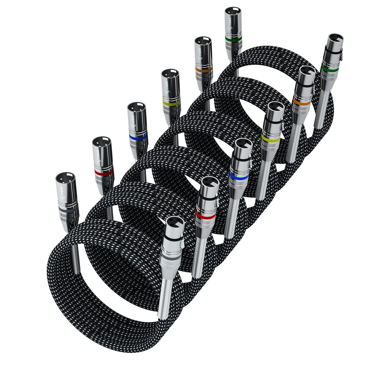 100ft Nylon Braided XLR Male to Female Microphone Cable Z5497