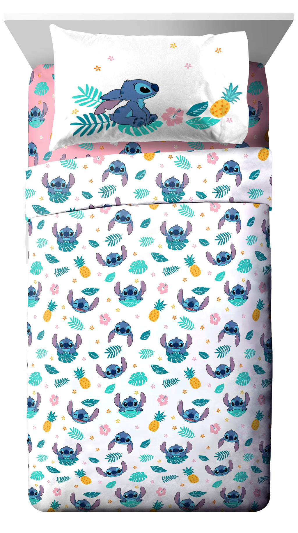 Pink Microfiber Kids 3-Piece Twin Sheet Set N668