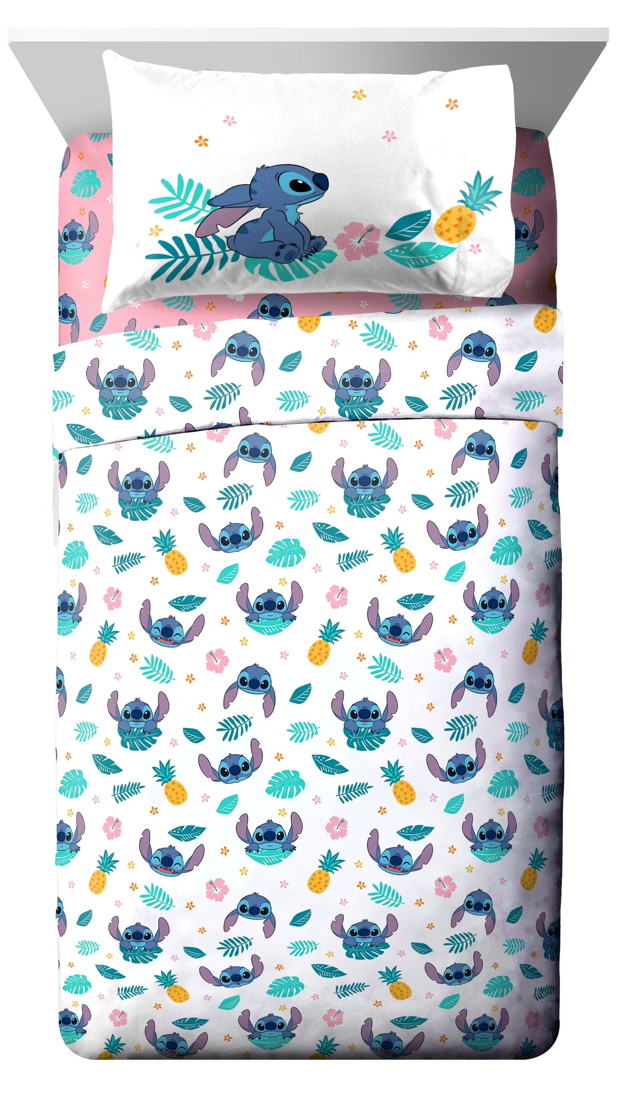 Pink Microfiber Kids 3-Piece Twin Sheet Set N668