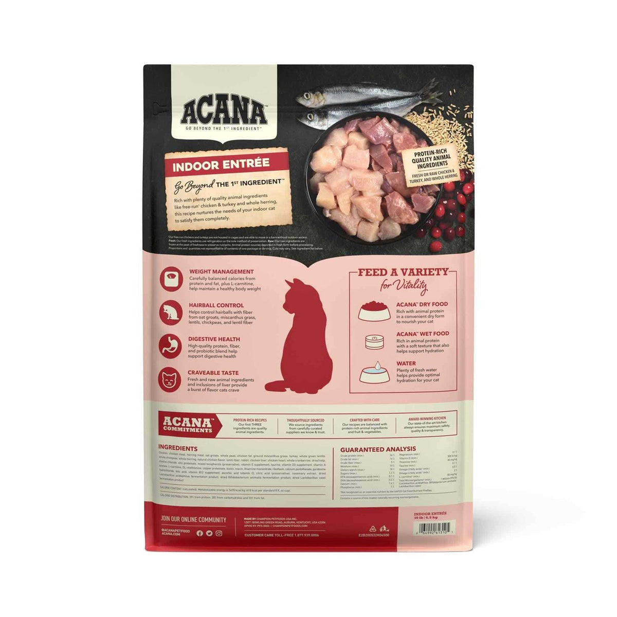 Indoor Entree Dry Cat Food V86061
